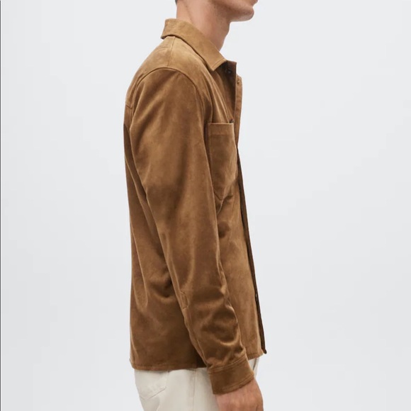 Suede effect overshirt - Picture 2 of 6